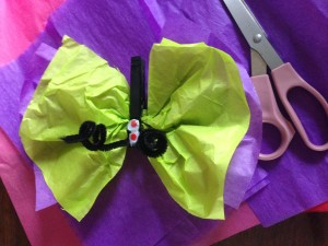 Fun crafts: tissue butterfly